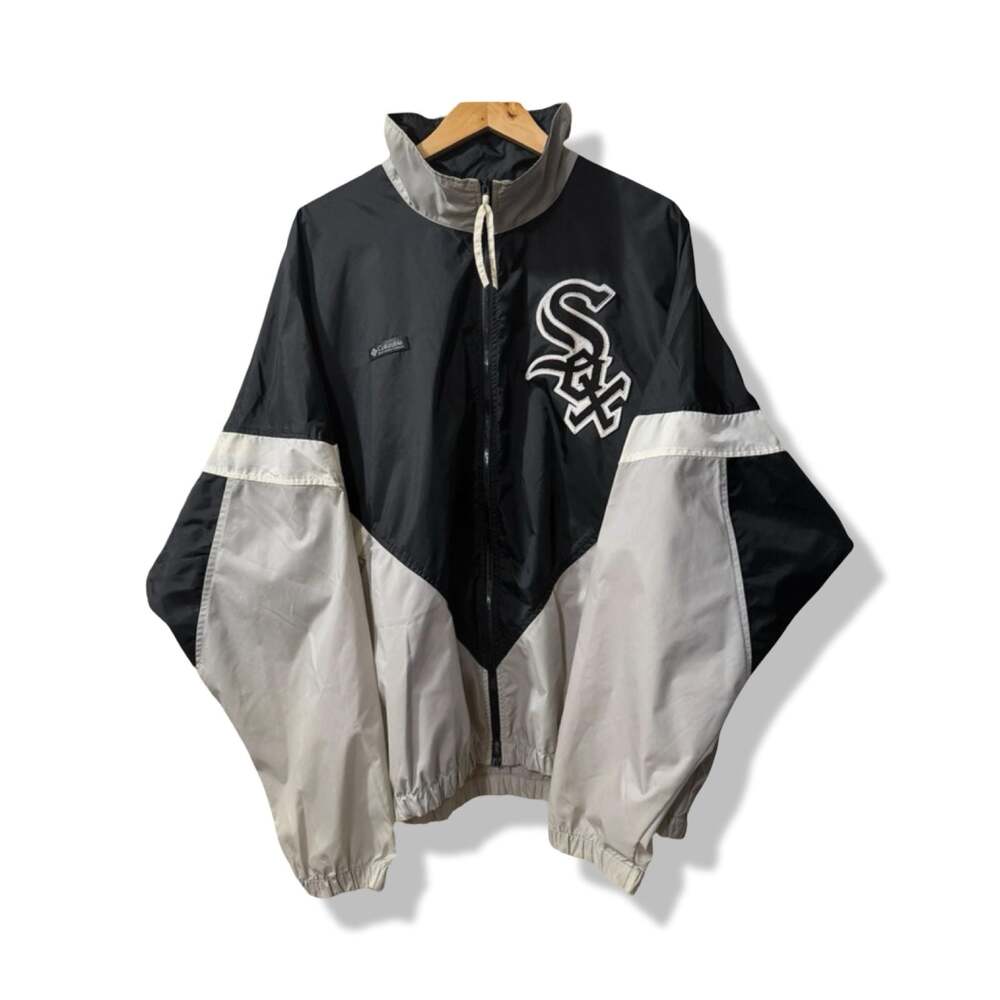 Vintage Columbia X Chicago White Sox MLB Color Block Windbreaker Jacket